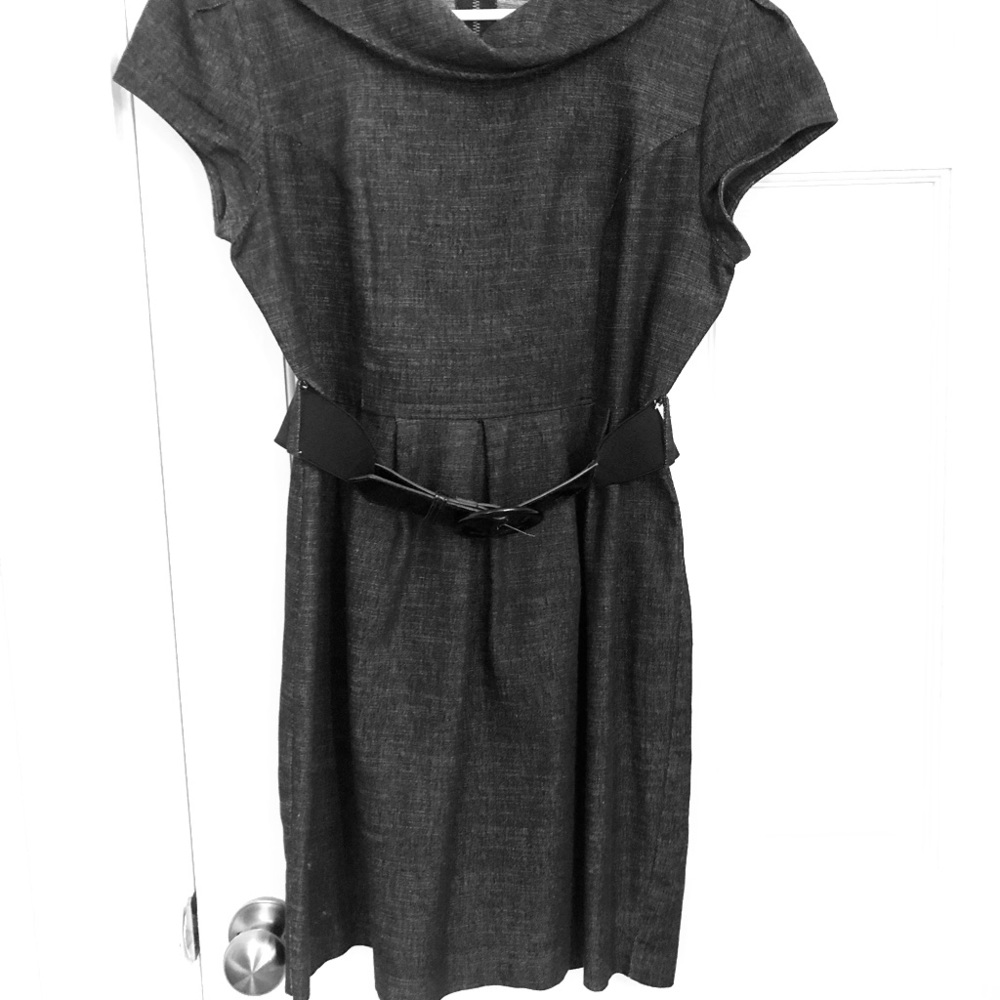 Cute and comfortable Grey Dress with Belt